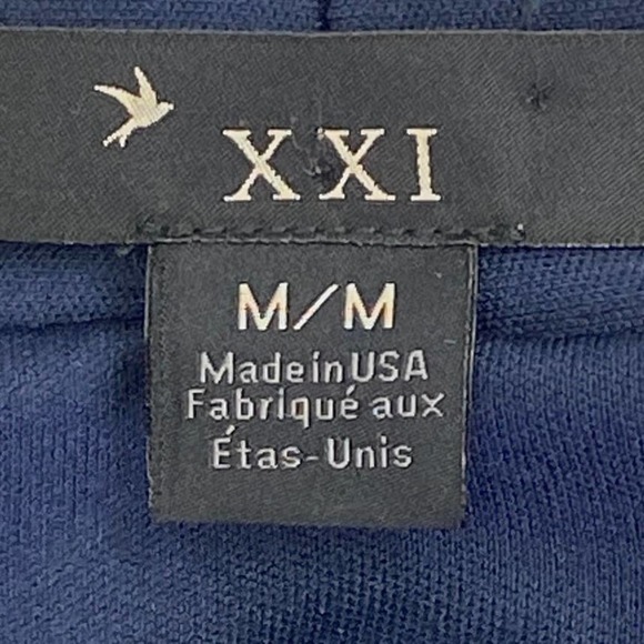 FOREVER 21 Blue Sequined Waterfall Cardigan Medium - Picture 9 of 10